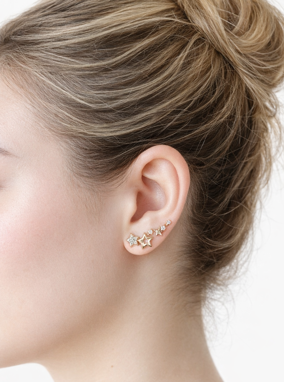 Nova Drops Earrings-Gold