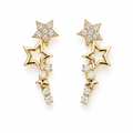 Nova Drops Earrings-Gold
