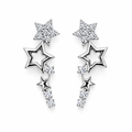 Nova Drop Earrings- Silver