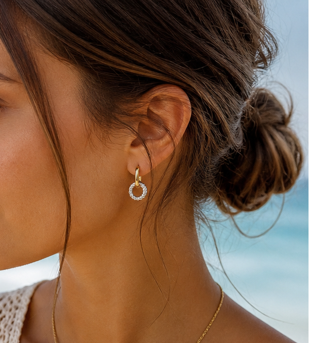 Ocean Halo Earrings