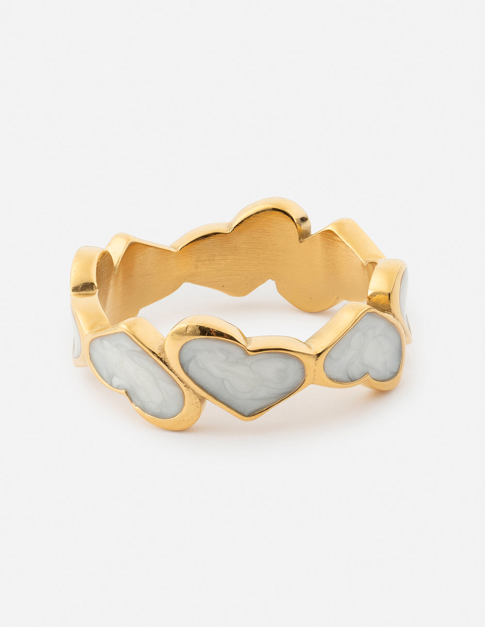 Sunlit Shore Hearts Ring