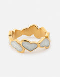 Sunlit Shore Hearts Ring
