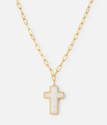 Golden Tide Cross Necklace