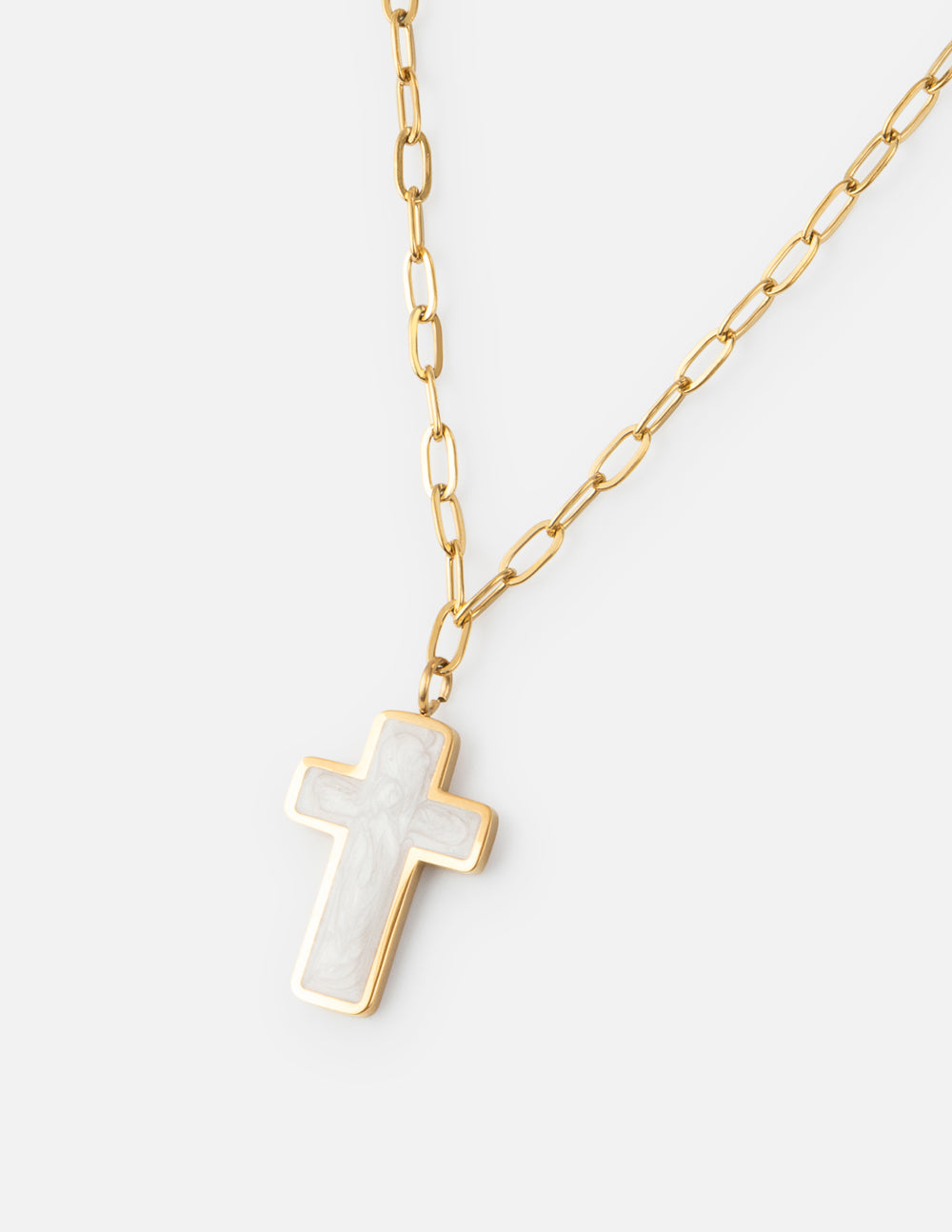 Golden Tide Cross Necklace